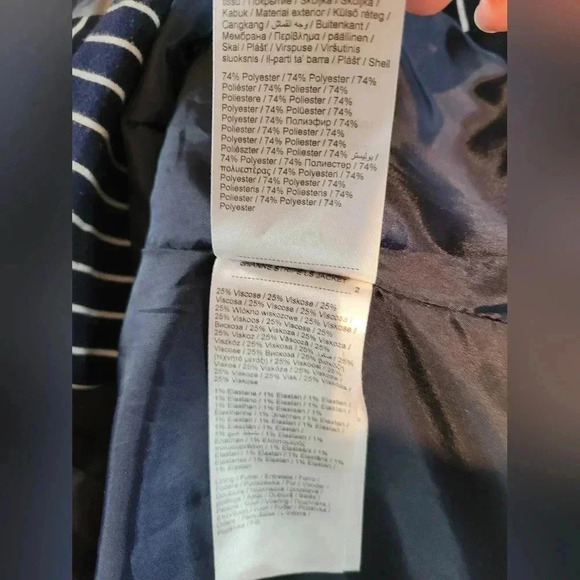 Only | Striped Navy & White Blazer, Size S - Picture 10 of 12